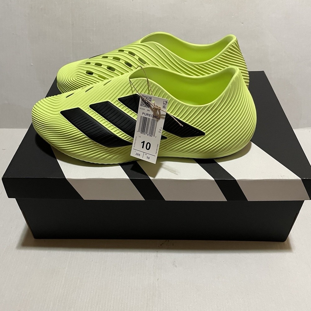 Adidas Pure Chill Sneakers Shoes KH6673 Mens 10 Neon Lime Green Athletic NEW